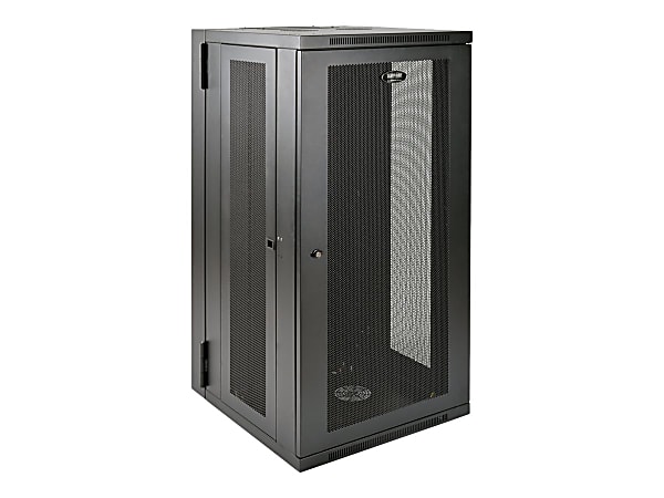 Tripp Lite 26U Wall Mount Rack Enclosure Server Cabinet Swinging Hinged Door Deep - Rack cabinet - wall mountable - black - 26U - 19"
