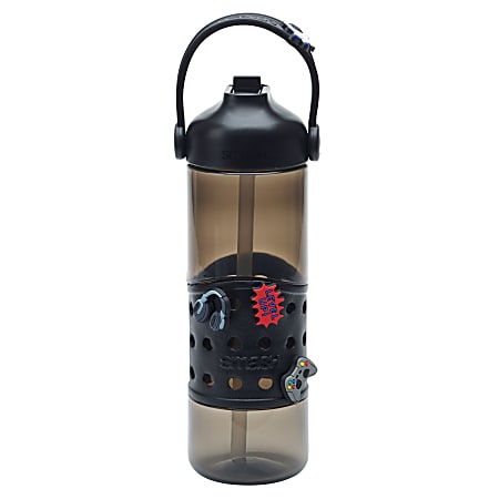 Smash Charms Water Bottle, 25 Oz, Black