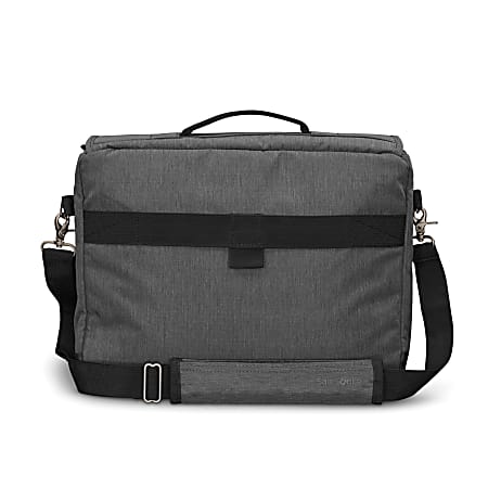 Samsonite Modern Utility Messenger Bag Charcoal - Office Depot