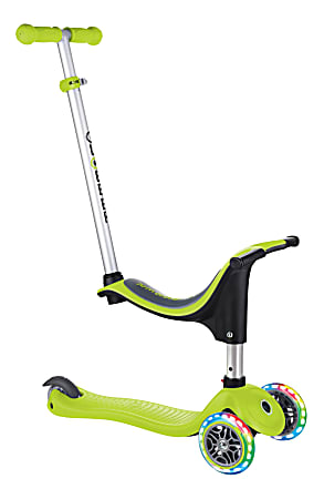 Globber Evo 4-In-1 Light Scooter, 29-1/2"H x 11"W x 36-1/4"D, Green