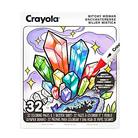 Crayola 32 pg. Adult Coloring Book, Witchy Woman