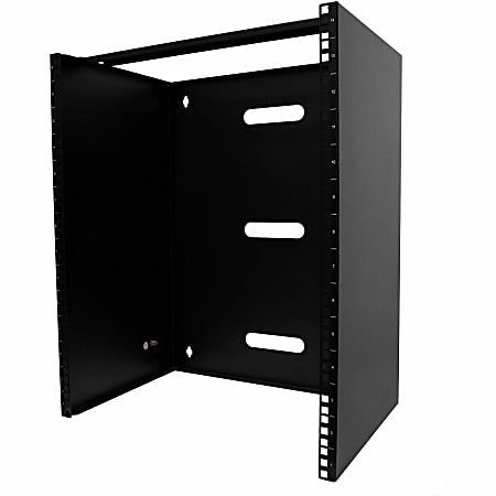 StarTech.com 14U Wall Mount Rack, 14in Deep, 19 inch Wall Mount Network Rack, Wall Mounting Patch Panel Bracket  - RACK14U14BRACKET