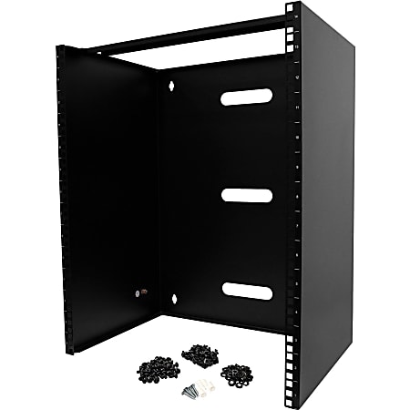 StarTech.com 14U Wall Mount Rack, 14in Deep, 19 inch Wall Mount Network Rack, Wall Mounting Patch Panel Bracket for Switch/IT Equipment - 14U Wall Mount rack for networking equipment - 19in wallmount patch panel bracket - Mount depth 14in - 77lb Capacity