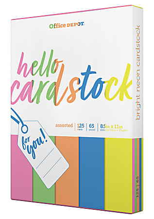 Office Depot Card Stock