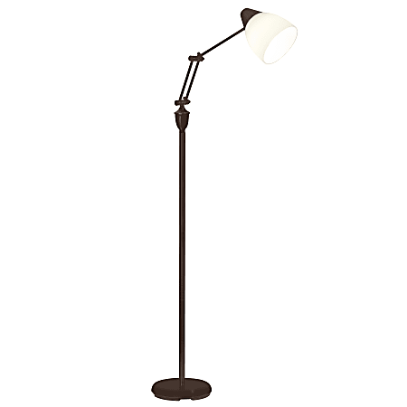 OttLite® Webster LED Floor Lamp, 61"H, Brown