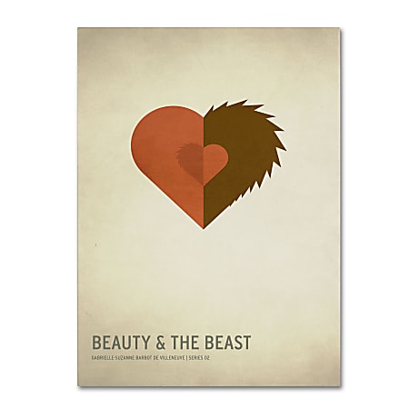 Trademark Global Beauty And The Beast Gallery-Wrapped Canvas Print By Christian Jackson, 16"H x 24"W
