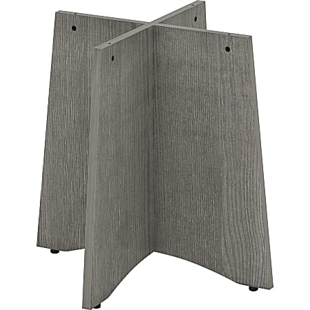 Lorell Weathered Charcoal Round Conference Table - Assembly Required - Weathered Charcoal