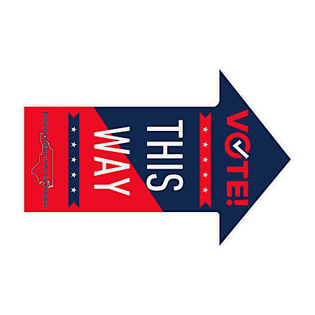 Custom Full-Color Non-Slip 8 Mil. Textured Vinyl Repositionable/Removable Floor Decals, Arrow Shape, 24" x 36"