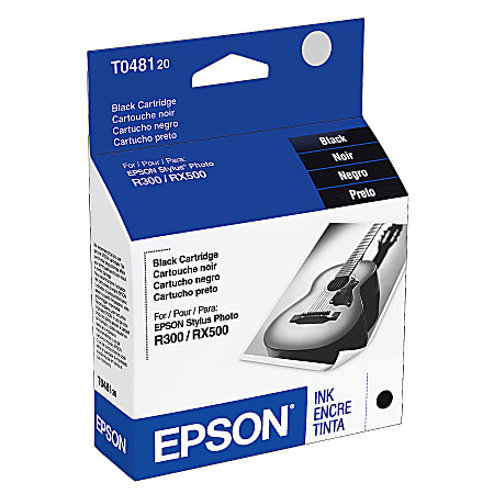 Epson® T0481 Black Ink Cartridge, T048120