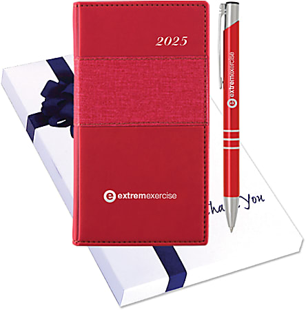 Custom Concord Monthly Calendar & Delane Pen Gift Set
