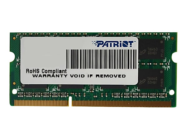 Patriot Signature Line - DDR3 - module - 4 GB - SO-DIMM 204-pin - 1333 MHz / PC3-10600 - CL9 - 1.5 V - unbuffered - non-ECC