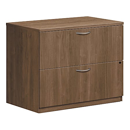 HON® Foundation 35"W Lateral 2-Drawer File Cabinet, Metal, Pinnacle