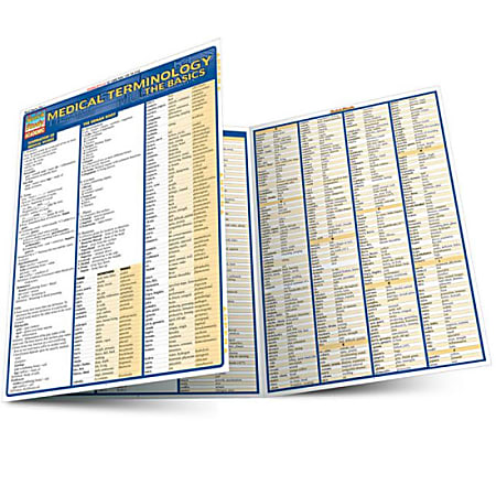 QuickStudy Guide, Medical Terminology Basics, Total Qty 1