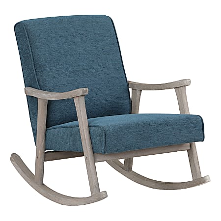 Office Star™ Gainsborough Rocker, Azure/Brushed Gray