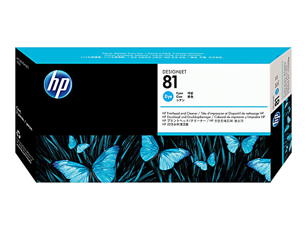 HP 81, Cyan Printhead & Cleaner (C4951A)