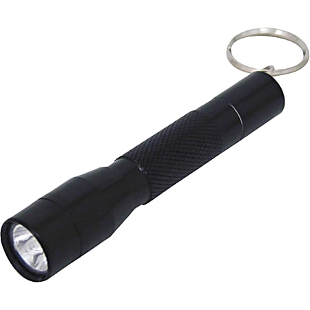 Dorcy Keychain LED Flashlight - 1 x LED - 10 lm Lumen - AAA - Blue, Green, Silver, Black