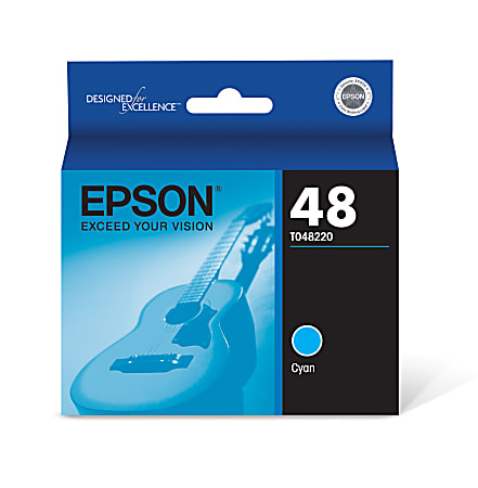 Epson® T0482 Cyan Ink Cartridge, T048220