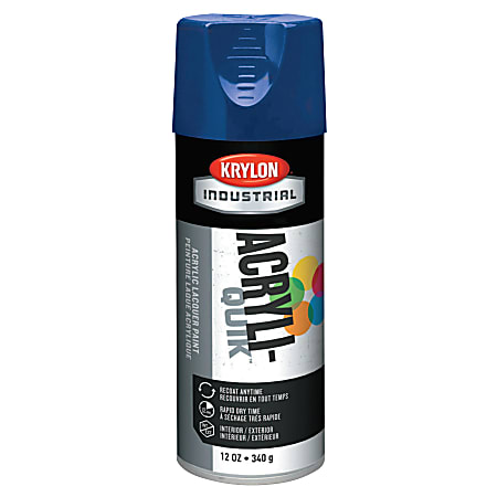 Krylon® Interior/Exterior Industrial Maintenance Paint, 12 Oz Aerosol Can, Regal Blue