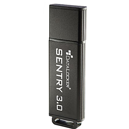 DataLocker Sentry 3.0 4 GB Encrypted Flash Drive - USB 3.0 Encrypted Flash Drive 256-bit AES CBC mode Hardware Data Encryption 4 GB - Centrally Manageable