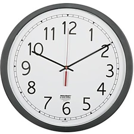 人気ブランドランキング SKILCRAFT Quartz Black W 12 16 Clock Wall Movement インテリア時計