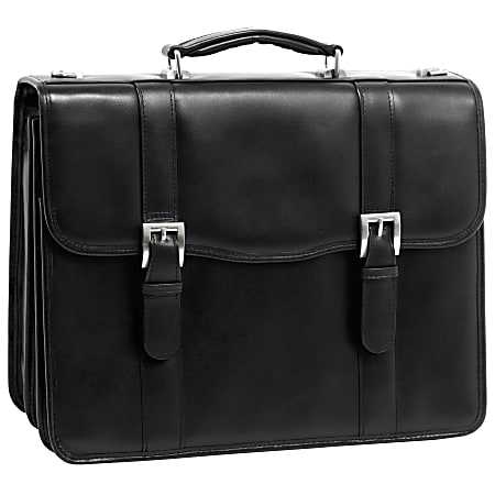 McKleinUSA FLOURNOY Double Compartment Laptop Case, Black