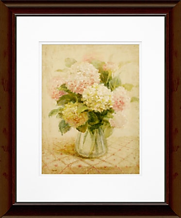 Timeless Frames® Floral Katrina Brown Wall Artwork, 20" x 16", Cottage Hydrangea In Pink