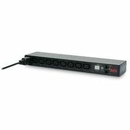 APC NetShelter Switched Rack PDU, 1U, 1PH, 3.7kW 230V 16A or 3.3kW 208V 16A, 8 C13 outlets, C20 cord - AP7921B