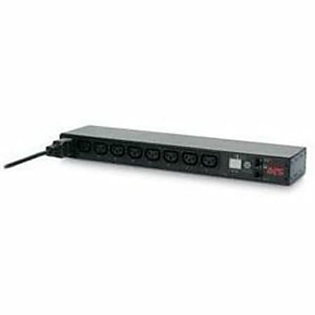 APC by Schneider Electric Rack PDU, Switched, 1U, 16A, 208/230V, (8)C13 - Switched - IEC 60320 C20 - 200 V, 208 V, 230 V - 8.20 ft Cord Length - 1U - Rack-mountable