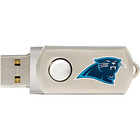 Centon DataStick Twist NFL USB Flash Drive, Carolina Panthers, 4GB