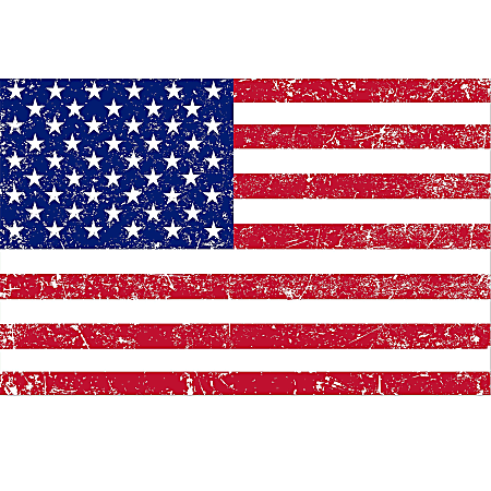 Amscan Patriotic Vintage American Flag Backdrop, 40" x 62", Multicolor