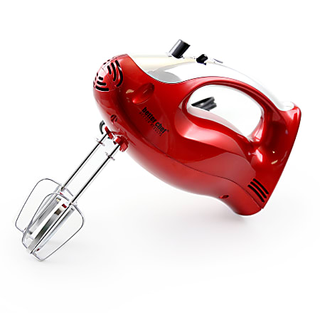 Better Chef 5-Speed Hand Mixer, Red