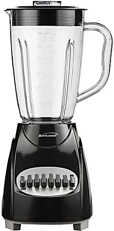 Brentwood 12 Speed Blender With Glass Jar Black - Office Depot