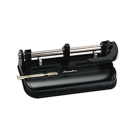 Office Depot Brand Heavy Duty 3 Hole Paper Punch Black - Office Depot