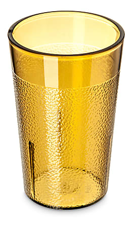 Carlisle Stackable SAN Plastic Tumblers, 5 Oz, Amber, Pack Of 72