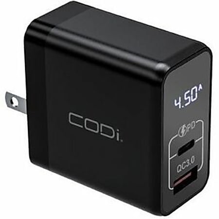 CODi 30W Dual Port Wall Charger - USB-C & USB-A Outputs