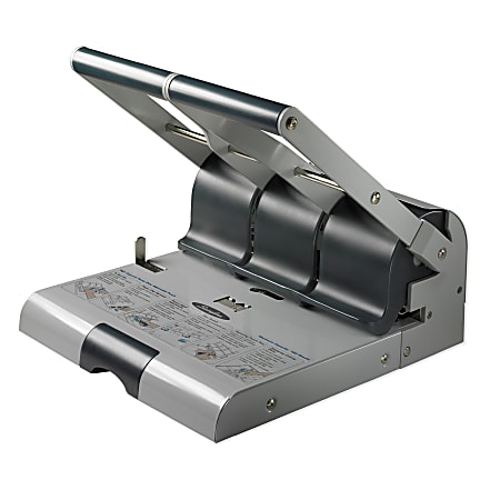 Swingline® High-Capacity Adjustable Paper Punch, Light Gray
