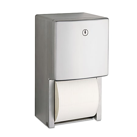 Bobrick Surface-Mounted Multi-Roll Toilet Tissue Dispenser - Roll Dispenser - 2x Roll - 11"x6.1"x 5.9" Depth - B4288