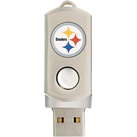 Centon DataStick Twist NFL USB Flash Drive, Pittsburgh Steelers, 4GB