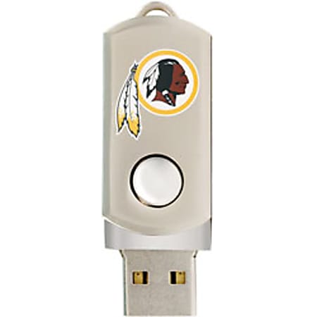 Centon DataStick Twist NFL USB Flash Drive, Washington Redskins, 4GB