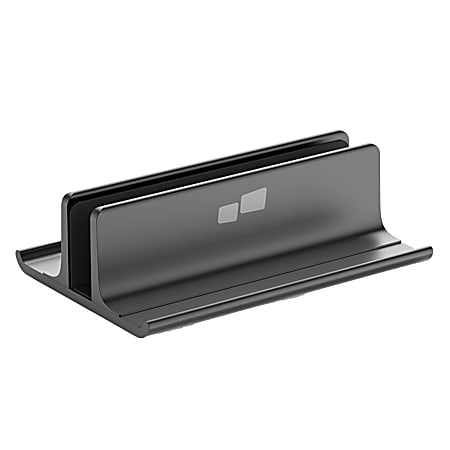 Mobile Pixels Vertical Laptop Stand, 6-3/4”H x 4-1/2”W x 2-1/2”D, Black