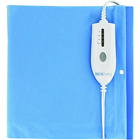 BIOS Medical Digital Heating Pad with Moist Heat Technology - 2 Hour (Automatic Shut Off) - 12" x 24" - 9 ft Cord - 4 Heat Settings - Plush