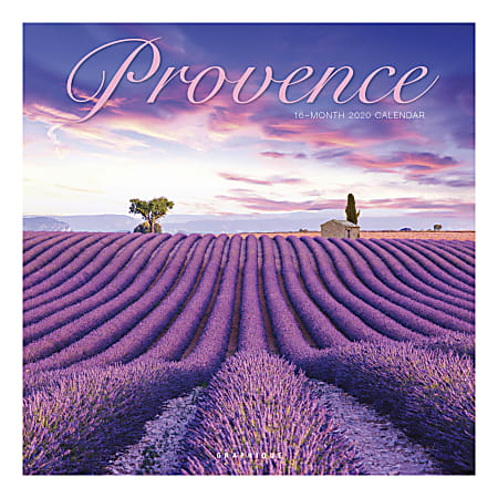 Graphique de France Monthly Wall Calendar, 12" x 12", FSC® Certified, Provence, January to December 2020