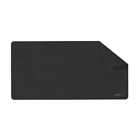 Mobile Pixels PU Leather Desk Mat, 31-1.2" x 15-3/4", Graphite Black