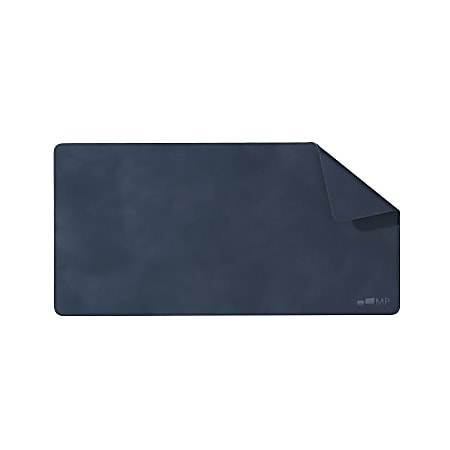 Mobile Pixels PU Leather Desk Mat, 31-1/2" x 15-3/4", Set Sail Blue