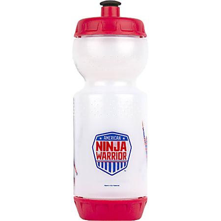 American Ninja Warrior Water Bottles, 23 Oz, Red, Pack Of 8 Bottles