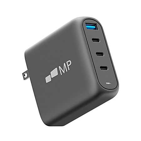 Mobile Pixels 100-Watt USB-C And USB-A Wall Charger, Black, 117-1001P01