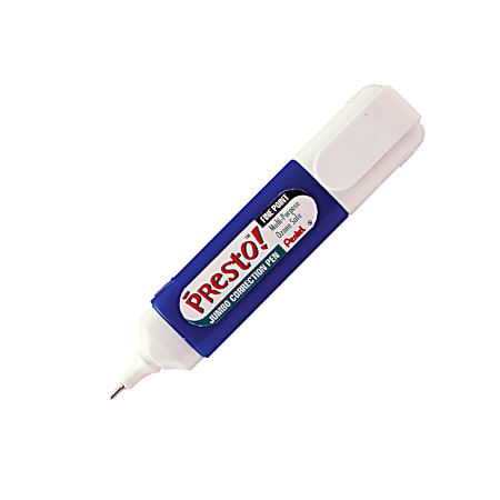 Pentel Micro Correct Correction Tipp Ex Pen White Fluid White Out Original  Metal Tip Nib 12ml ZL31 pack of 6 