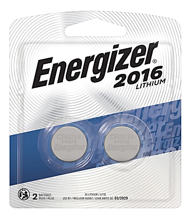 Energizer® 3-Volt Lithium Calculator/Watch Batteries, 2016, Pack Of 2