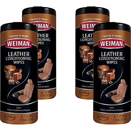 Weiman Products Leather Wipes - Wipe - 7"