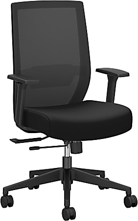 National® Whirl Ergonomic Mesh Task Chair, Black